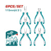 TOTAL 6PCS MINI PLIERS SET - THT1K0511