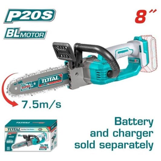 TOTAL 20V Chain Saw 8″ B/L SOLO – TGSLI2085