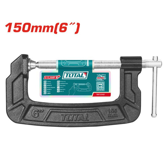 TOTAL 150MM/6" G-CLAMP MALLEABLE CAST IRON