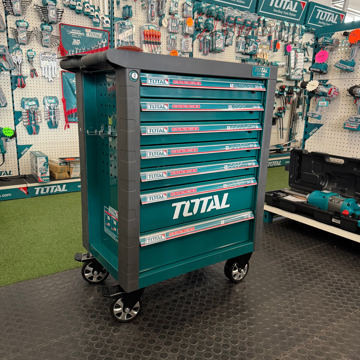 TOTAL 20v Combo I/wrench 1350nm Tool Trolley 288PC – THPTCS82882