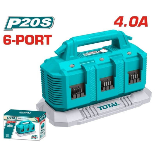 TOTAL 20V Charger 6 - Port 4AH