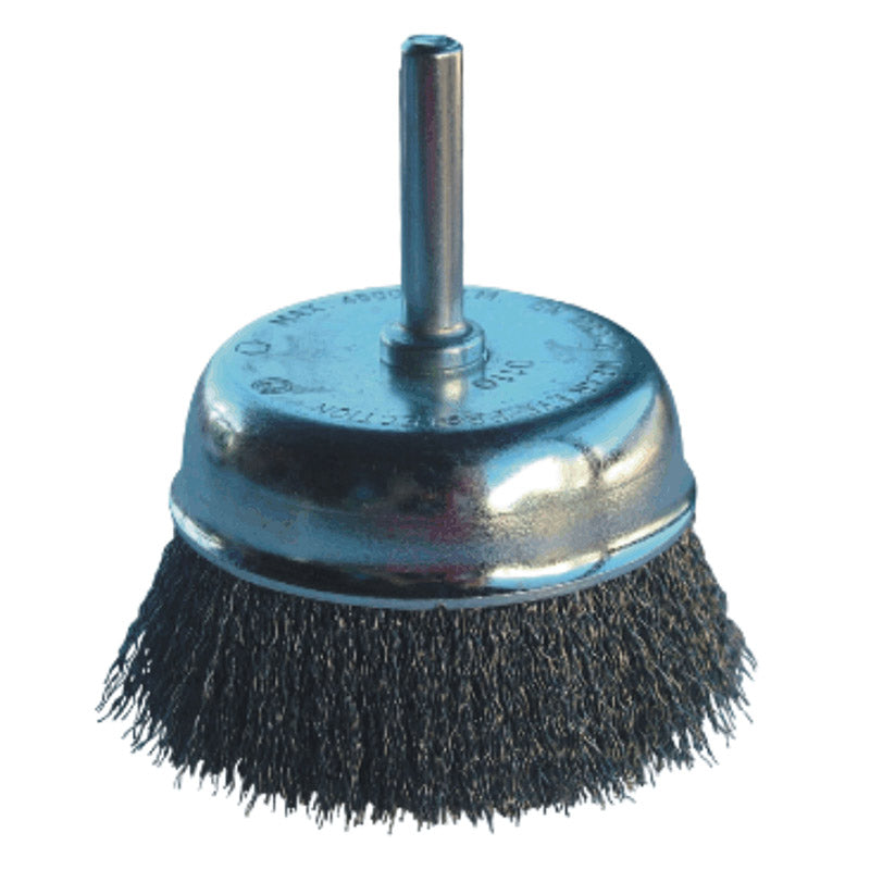 TITAN CUP BRUSH WITH SHAFT 50MM
