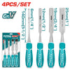 TOTAL 4 PCS WOOD CHISEL SET - THT41K0401