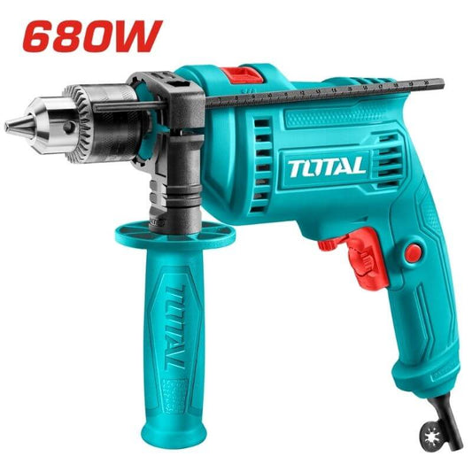 TOTAL IMPACT DRILL 680W 13MM VARIABLE SPEED