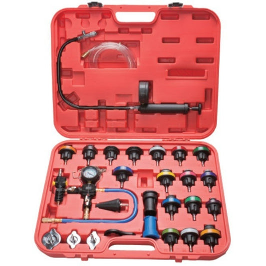 Radiator Pressure Tester 28 Piece With Purge Refill Kit