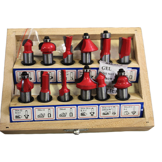 MARTLET ROUTER BIT SET 1/2 INCH 12PC