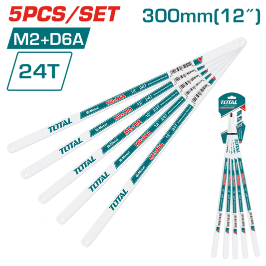 Bi-Metal Hacksaw 5pce Blade Set