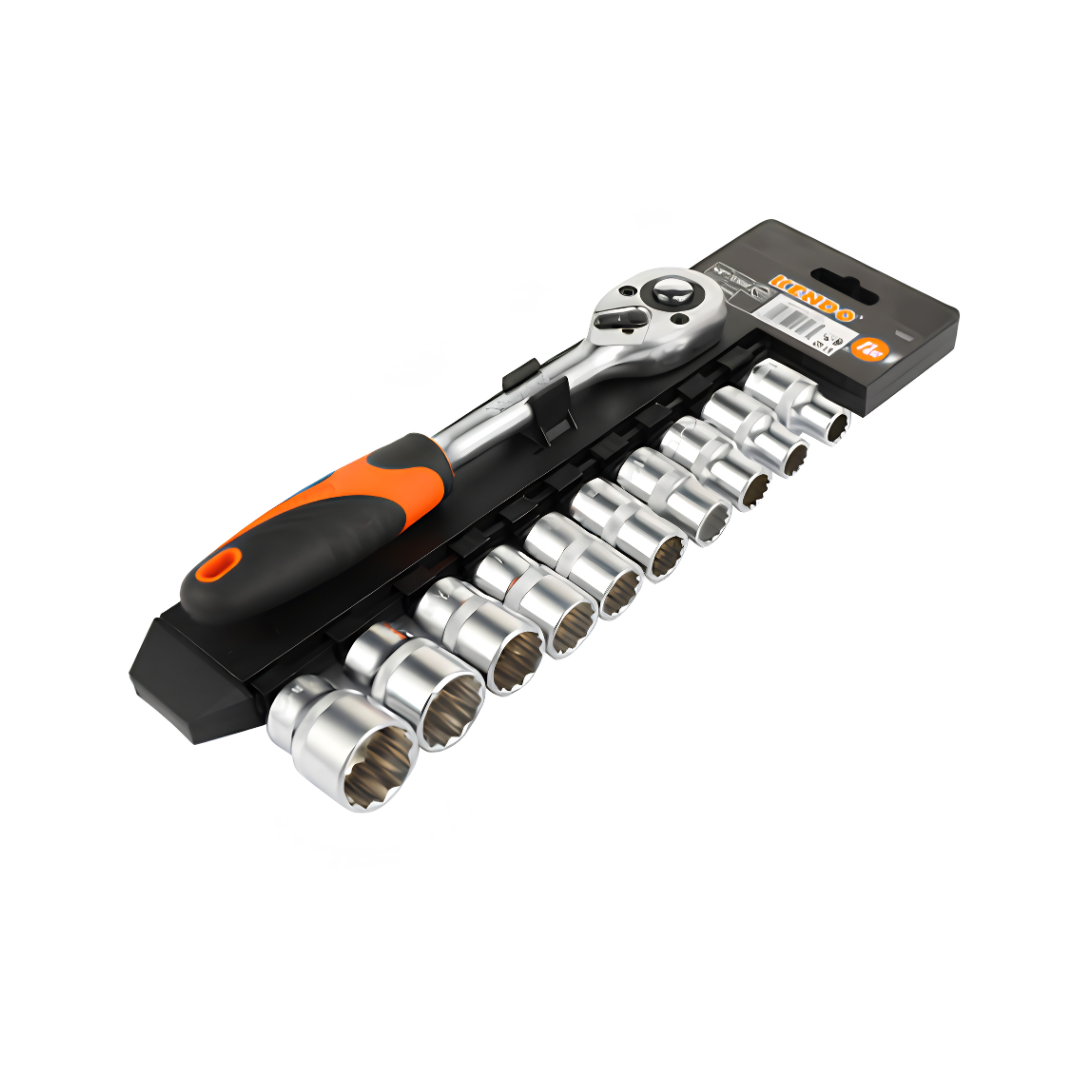 KENDO SOCKET SET 1/2DR 11PC 10 - 24MM