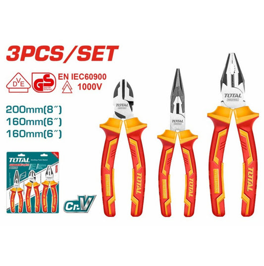 3 PCS INSULATED PLIER SET TOTAL