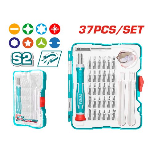 TOTAL 37 PCS PRECISION SCREWDRIVER SET
