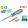 6 IN 1 SCREWDRIVER SET TOTAL - THT2506076