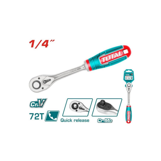 Total Wrench Ratchet 1/4"drx158mm