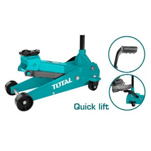 TOTAL HYDRAULIC TROLLEY JACK 3T MIN 135MM MAX 410MM