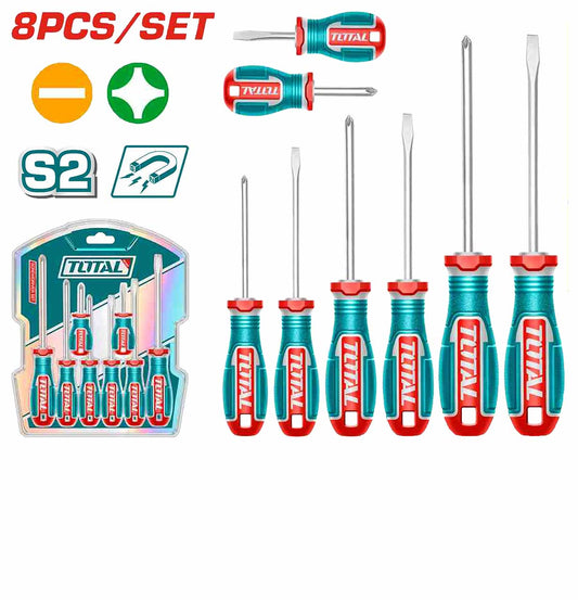 TOTAL 8 PC SCREWDRIVER SET