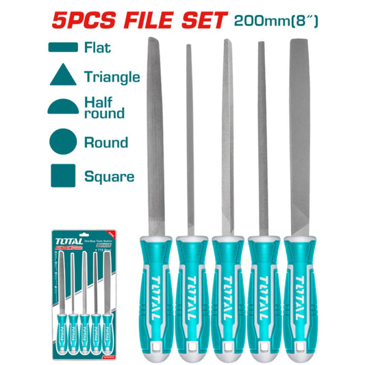 TOTAL 5 PCS STEEL FILE SET