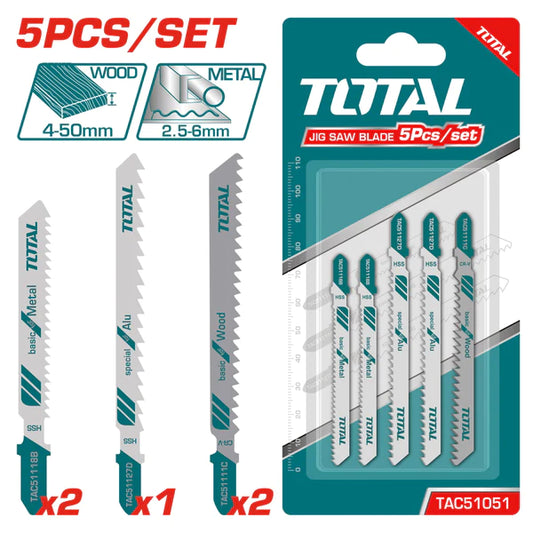 Total Jig saw blade set