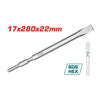 Total Hex Chisel 17x280x22mm Flat – TAC153172