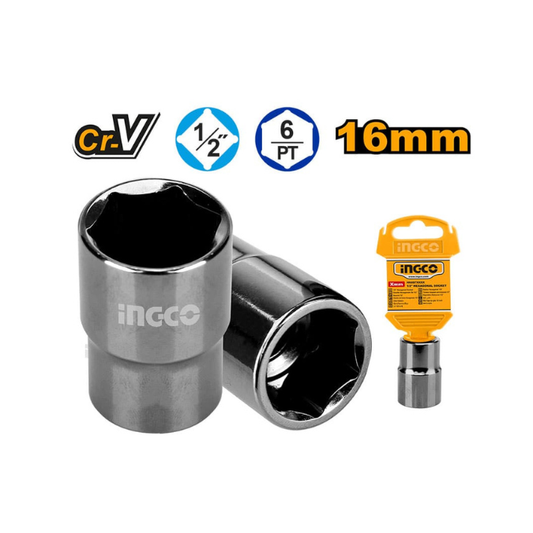 Ingco Hex Socket 1/2" 16 mm