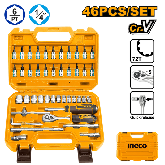 Ingco Socket Set 46pc - HKTS14462