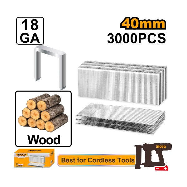 Ingco Staple size: 40 mm 3 000 Piece