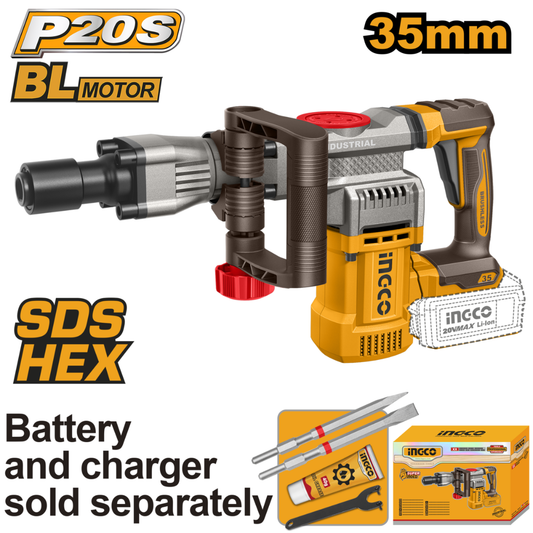 Ingco 20V Cordless demolition breaker - CDBLI20358