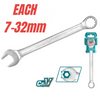 TOTAL SPANNERS COMBINATION LOOSE