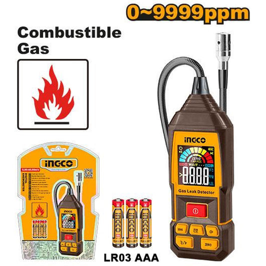 Ingco Digital gas indicator Measuring Range: 0–9999 ppm (Methane)