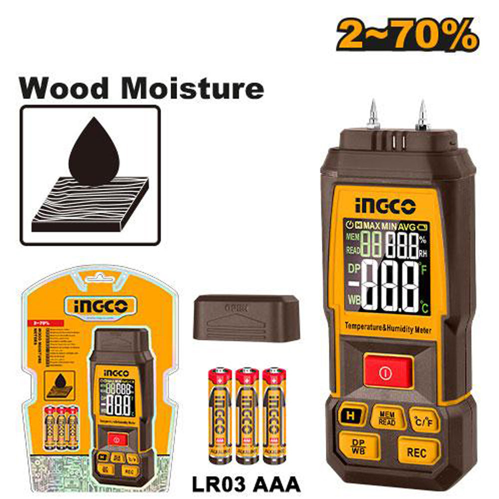 Ingco Wood moisture  meter 2-70%