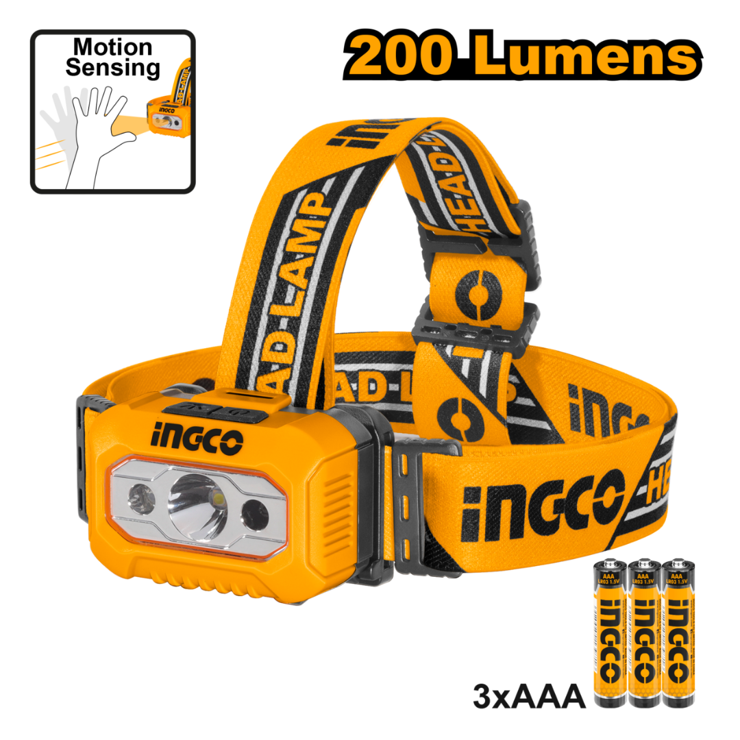 Ingco Headlamp, 91m Beam - HHL013AAA8