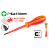 Ingco Insulated screwdriver PH3 x 150mm - HISD81PH3150