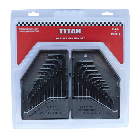 TITAN SET HEX KEY 30PCS