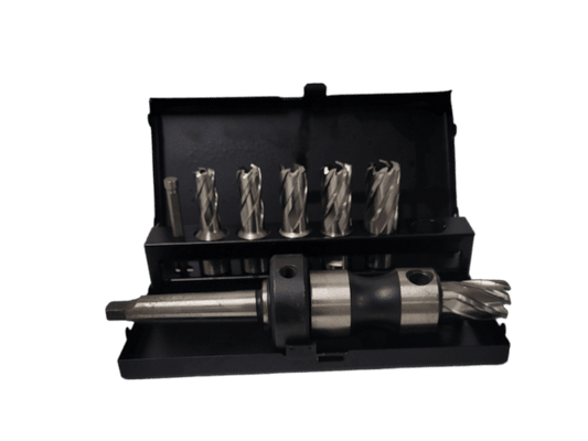 Stallion Cutter Kit + MT2 Adaptor Combo for Drill Press (suits all magbases)