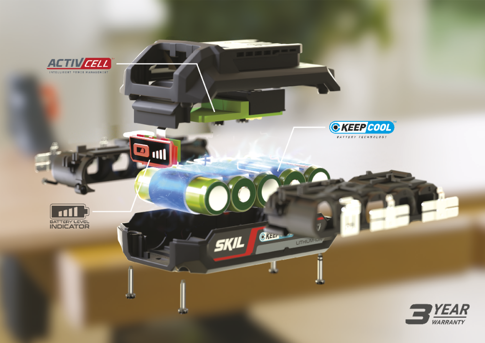 SKIL BATTERY ('20V MAX' 4.0AH 'KEEPCOOL™' LI-ION) - 3104 AA