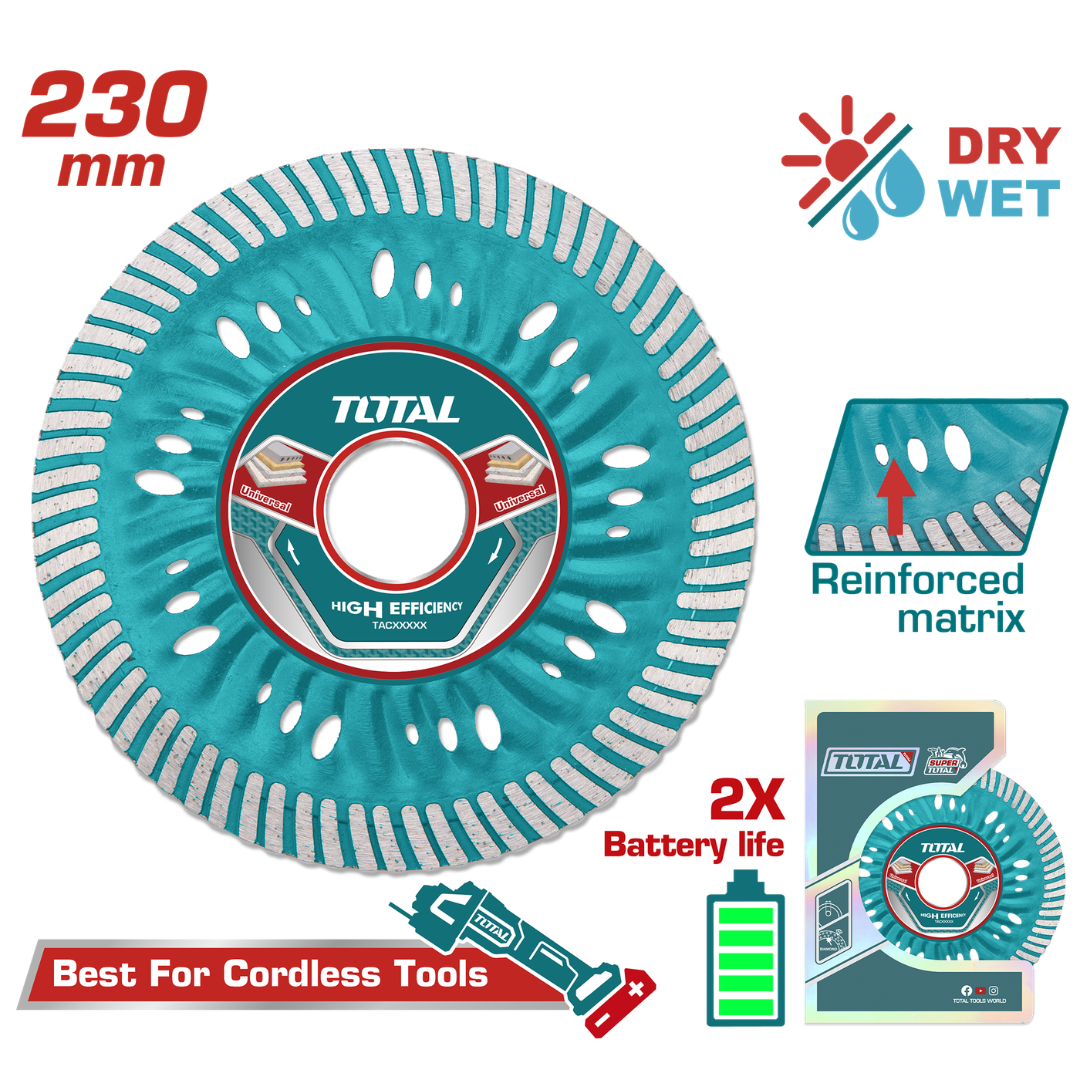 Total Abrasive Diamond Disc Ultra Thin 230mmx2.2mm – TAC062301