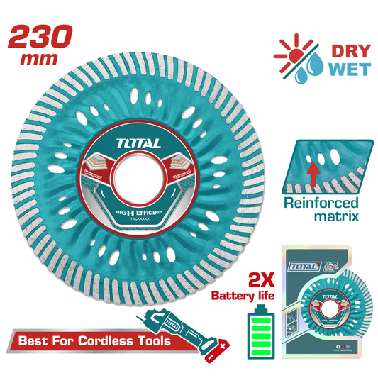 Total Abrasive Diamond Disc Ultra Thin 230mmx2.2mm – TAC062301