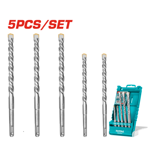 Total HSS Twist Drill Bits Set 5pcs