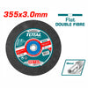 TOTAL 355MMX3.0MM CUTTING DISC FOR METAL F/C - TAC2213551