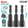 Total 3 Pcs Magnetic Nut Set - TAC270831