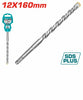 Total SDS Plus Hammer Drill Bit 12 X 160mm - TAC311202
