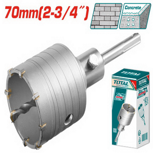 Total Hole Saw Core Bit Tungsten tip 70mm – TAC430701