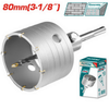Total Hole Saw Core Bit Tungsten tip 80mm – TAC430801