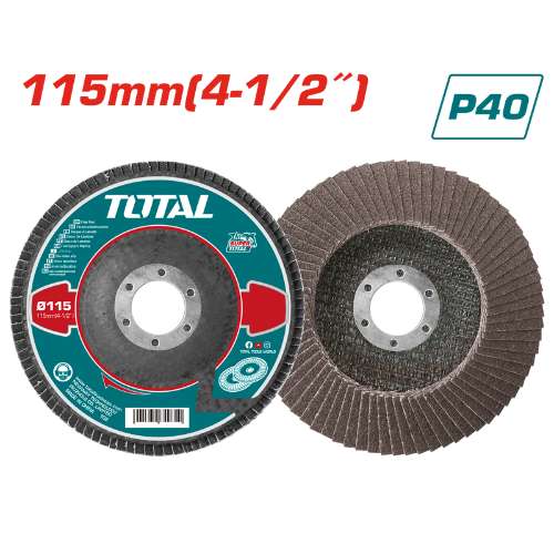 Total flap disc 115mmx22mm P40