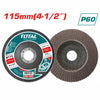 Total Abrasive Flap Disc 115XP60 AO (BROWN) – TAC631152