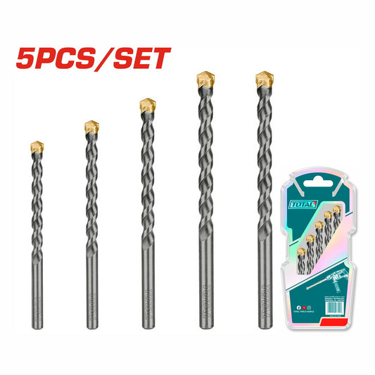 Total 5PCS Masonry drill bits set