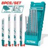 Total  8 Pcs Jig Saw Blades Set - TACSD7386