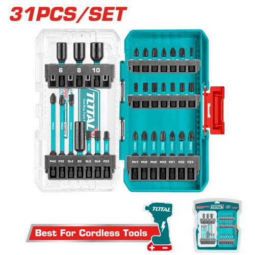 Total Screw driver Bit Set Impact 31PC