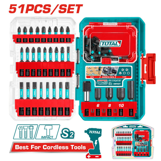 Total 51 Pcs impact screwdriver bits set