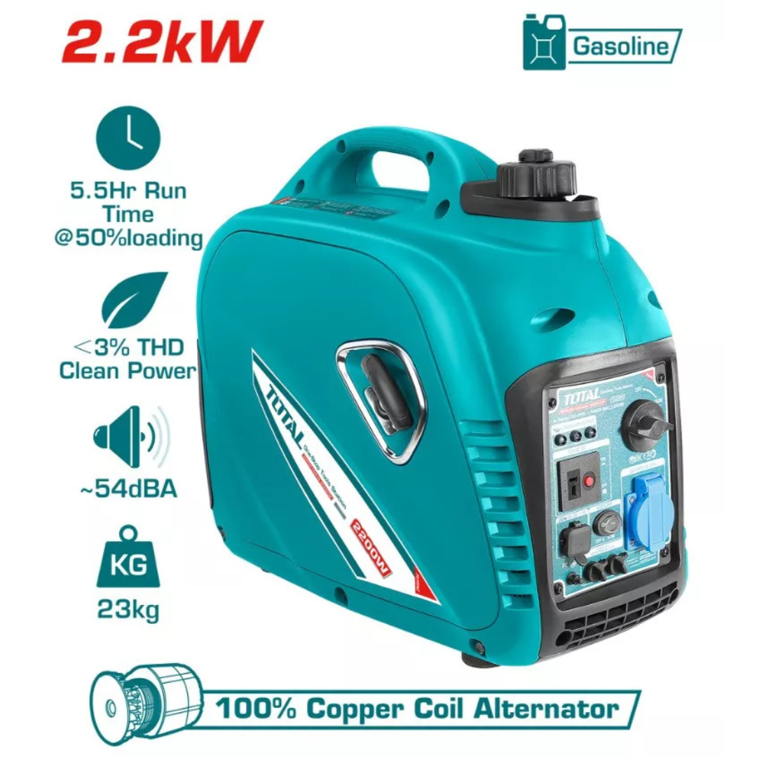 Total Generator PETROL Silent Inv 2.2Kw – TP530001