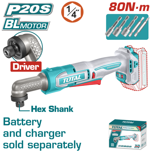 TOTAL 20V Impact Driver 80nm 1/4dr SOLO – TAIRLI2081