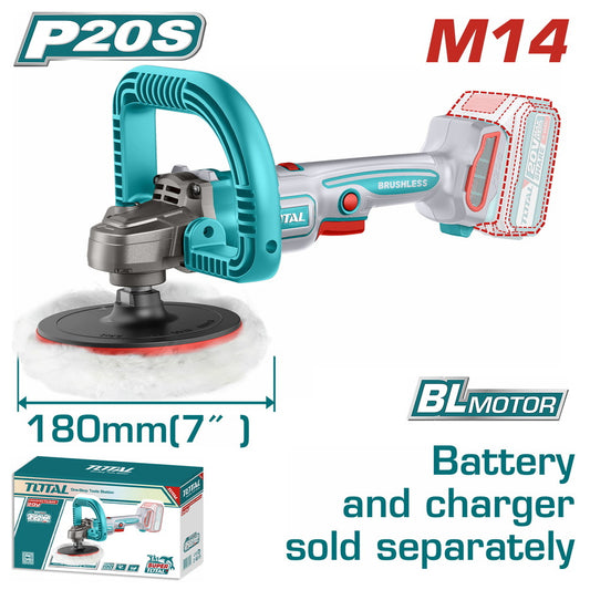 TOTAL 20V Polisher 180mm SOLO – TAPLI2018